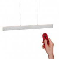LEUCHTEN DIREKT is JUST LIGHT LED z�v�sn� sv�tidlo, barva ocel, d�lkov� ovlada�, Medion-App MEDION RGB+2700-5000K