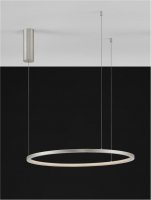 NOVA LUCE závěsné svítidlo TARQUIN šampaň stříbrný hliník a akryl LED 36W 230V 3000K IP20 stmívatelné 9345603 NOVA LUCE závěsné svítidlo TARQUIN šampaň stříbrný hliník a akryl LED 36W 230V 3000K IP20 stmívatelné 9345603