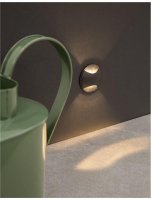 NOVA LUCE venkovn� zapu�t�n� sv�tidlo do zdi JOYA �ern� hlin�k LED 3W 3000K 100-240V 19st. IP65 9944142