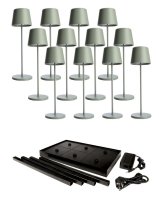 Deko-Light nab�jec� sv�tidlo LED sada Canis Gastro L zelen� 12ks + nab�jec� z�kladna 620240