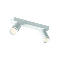 ACA Lighting n�st�nn� a stropn� sv�tidlo 2XGU10 DIVINO b�l� hlin�k IP20 32X7X13,5CM RA3632SWH