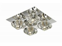 Stropn� p�isazen� sv�tidlo AZzardo Rubic 4 top AZ0492 G9 4x40W IP20 30cm chromov�