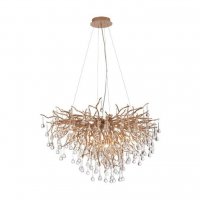 PAUL NEUHAUS Lustr, staromosaz, G9-patice, 240 skleněných hranolů, IP20 PAUL NEUHAUS Lustr, staromosaz, G9-patice, 240 skleněných hranolů, IP20