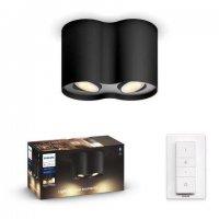 Philips Hue WA Pillar bodov� LED sv�tidlo GU10 2x5W 350lm 2200-6500K IP20 �ern� + ovlada�