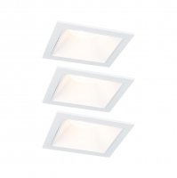PAULMANN LED vestavné svítidlo 3-krokové-stmívatelné Cole Coin základní sada IP44 hranaté 88x88mm Coin 3x6W 230V stmívatelné 2700K bílá PAULMANN LED vestavné svítidlo 3-krokové-stmívatelné Cole Coin základní sada IP44 hranaté 88x88mm Coin 3x6W 230V stmívatelné 2700K bílá