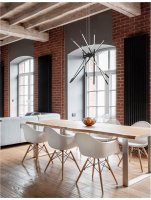 NOVA LUCE z�v�sn� sv�tidlo RACCIO �ern� kov a akryl LED 56W 230V 3000K IP20 v�. d�lkov�ho ovl�d�n� stm�vateln� 9180783