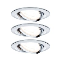 PAULMANN Vestavn� sv�tidlo LED Nova kruhov� 3x6,5W GU10 chrom v�klopn� 934.34 P 93434