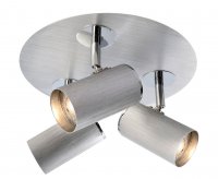 Light Impressions Deko-Light stropn� p�isazen� sv�tidlo Indi III 220-240V AC/50-60Hz GU10 3x max. 50,00 W st��brn� 348087