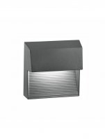 NOVA LUCE venkovn� n�st�nn� sv�tidlo KRYPTON tmav� �ed� hlin�k LED 6W 3000K 220-240V 32st. IP54 752250