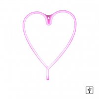 LEUCHTEN DIREKT is JUST LIGHT LED n�st�nn� sv�tidlo r��ov�, srdce, USB, ���rov� vyp�na�, dekorativn� LD 85020-87