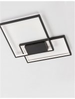 NOVA LUCE stropn� sv�tidlo PORTO �ern� ocel hlin�k a akryl LED 30W 230V 3000K IP20 stm�vateln� 9364033