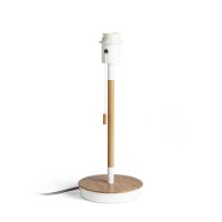 RENDL KEITH stoln� podstavec s USB b�l� buk 230V E27 40W R13639