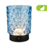 BRILONER Sunora LED stolní lampička bezdrátová IP44, stmívatelné, dotykový vypínač, modrá 7560010 BRILONER Sunora LED stolní lampička bezdrátová IP44, stmívatelné, dotykový vypínač, modrá 7560010