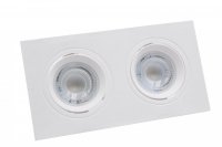 CENTURY SPOT KLIK obdélnikový dvojitý pro 2x MR16 nebo GU10 IP20 CENTURY SPOT KLIK obdélnikový dvojitý pro 2x MR16 nebo GU10 IP20