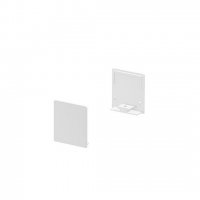 BIG WHITE KONCOV� KRYTY, na GRAZIA 20 profil k mont�i na st�nu ploch�, 2 kusy, vysok� proveden�, b�l� 1000563