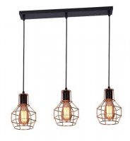Závěsné svítidlo AZzardo Carron 3 line copper AZ2141 E27 3x60W IP20 70cm měděné Závěsné svítidlo AZzardo Carron 3 line copper AZ2141 E27 3x60W IP20 70cm měděné