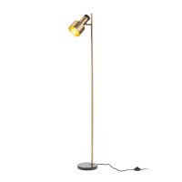 RENDL DIVINA stojanov� lampa mosaz/dekor �ern� mramor 230V E27 5W R14262