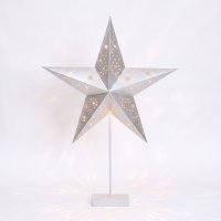 Solight LED vánoční hvězda stolní, 10x LED, 3x AA, stříbrná 1v262-S Solight LED vánoční hvězda stolní, 10x LED, 3x AA, stříbrná 1v262-S