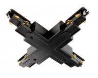 Deko-Light 3-f�zov� kolejnicov� syst�m - D Line DALI X-spojka lev�-lev�-prav�-prav�, �ern� 710536