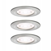 PAULMANN LED vestavn� sv�tidlo Nova GU10 Flat nev�klopn� IP44 3x4,9W 230V 4000K kov kart��ovan�