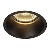 BIG WHITE HORN 1, vestavn� sv�tidlo, QPAR51, jedna ��rovka, kulat�, �ern� matn�, max. 50�W, v�. up�nac�ch pru�in 112910