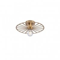 LEUCHTEN DIREKT is JUST LIGHT stropn� sv�tidlo 30x30 matn� mosaz kruhov� la�ov� vzhled LD 15635-60