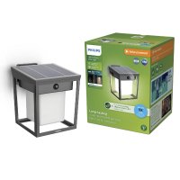 Philips Blaise UltraEfficient sol�rn� LED sv�tidlo se senzorem 1,5W 250/20lm 3000K IP44, hranat�, antracit