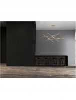 NOVA LUCE z�v�sn� sv�tidlo RACCIO mosazn� zlat� kov a akryl LED 109W 230V 3000K IP20 stm�vateln� 9695215