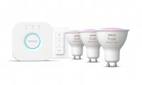 Philips Hue z�kladn� set Bridge + 3xLED ��rovka WACA GU10 4,2W 400lm 2000-6500K + ovlada�