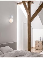 NOVA LUCE z�v�sn� sv�tidlo ZERO b�l� s�dra op�lov� sklo a b�l� hlin�k G9 1x5W IP20 220-240V bez ��rovky 9704192