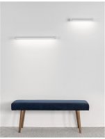 NOVA LUCE n�st�nn� sv�tidlo LINE b�l� hlin�k a akryl LED 12W 230V 3000K IP20 9117312