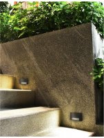 NOVA LUCE venkovn� n�st�nn� sv�tidlo KRYPTON tmav� �ed� hlin�k LED 3W 3000K 220-240V 15st. IP54 726408