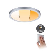 PAULMANN LED vestavné svítidlo Areo VariFit IP44 kruhové 175mm 13W matný chrom WarmDim 3-krokové-stmívatelné 929.91 PAULMANN LED vestavné svítidlo Areo VariFit IP44 kruhové 175mm 13W matný chrom WarmDim 3-krokové-stmívatelné 929.91