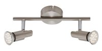 BRILONER Bodov� sv�tidlo 27,5 cm 2xGU10 6W 560lm matn� nikl BRI 2907-022