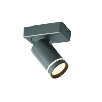 ACA Lighting n�st�nn� a stropn� sv�tidlo 1XGU10 DIVINO �ed� hlin�k IP20 12X7X13,5CM RA3631SGY