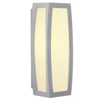 BIG WHITE MERIDIAN BOX, venkovní nástěnné svítidlo, TC-(D,H,T,Q)SE, IP54, stříbrošedé, max. 20 W, se senzorem 230084 BIG WHITE MERIDIAN BOX, venkovní nástěnné svítidlo, TC-(D,H,T,Q)SE, IP54, stříbrošedé, max. 20 W, se senzorem 230084