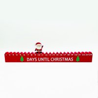 ACA Lighting Vánoční dřevená dekorace kalendář se Santou 45.5x2.5x11cm X152501 ACA Lighting Vánoční dřevená dekorace kalendář se Santou 45.5x2.5x11cm X152501