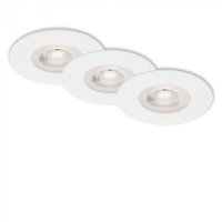 BRILONER 3ks sada LED vestavn� sv�tidlo, pr. 9 cm, 5 W, b�l� IP44 BRI 7046-036