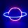 ACA Lighting PLANETA, 108 neonov� LED lampi�ka na baterie (3xAA)/USB, r��ov� + modr�, IP20, 17.5x2x30cm X041087319