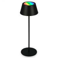 BRILONER LED RGB nab�jec� stoln� lampa 38 cm 2,6W 200lm �ern� IP44 BRILO 7466015