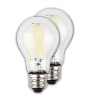 BRILONER EEK A 2ks sada E27 LED ��rovka, t��da A, Filament, 50.000h, 1055lm, 5W, teple b�l� sv�tlo, A60 0551005