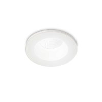 LED Stropn� z�pustn� bodov� sv�tidlo Ideal Lux ROOM-65 ROUND WH 252025 8W 800lm 3000K IP65 9,8cm kulat� b�l�
