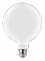 CENTURY LED FILAMENT GLOBE 125mm SAT�N 10W E27 3000K 1055lm 360d 125x174mm IP20 CEN INSG125-102730