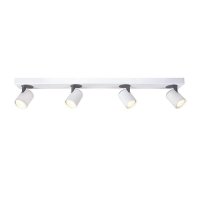 ACA Lighting bodov� sv�tidlo n�st�nn� 4XGU10 b�l� hlin�k 76X7X12CM DISCO RA314S76WG