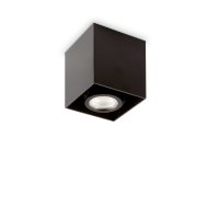 Stropn� bodov� sv�tidlo Ideal Lux Mood PL1 D09 Square Nero 243948 GU10 1x28W 9cm hranat� �ern�