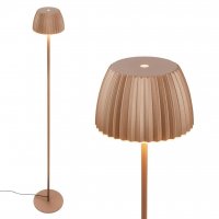 BRILONER Loca stojanov� lampa - 8W, 800lm, LED, dotykov� vyp�na�, stm�vateln�, tepl� b�l�, k�vov� 1625017