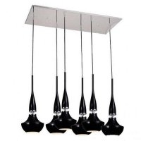 AZzardo TASOS závěsné svítidlo 6x E14 25W bez zdroje 83cm IP20, černé AZzardo TASOS závěsné svítidlo 6x E14 25W bez zdroje 83cm IP20, černé