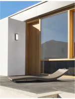 NOVA LUCE venkovn� n�st�nn� sv�tidlo KEEN tmav� �ed� hlin�k akrylov� difuzor LED 12W 3000K 220-240V 75st. IP65 9160081