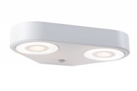 PAULMANN LED venkovní nástěnné svítidlo Silma pohybové čidlo dva světelné zdroje IP44 280x176mm 3000K 2x5,5 / 2x0,7W 230V bílá hliník PAULMANN LED venkovní nástěnné svítidlo Silma pohybové čidlo dva světelné zdroje IP44 280x176mm 3000K 2x5,5 / 2x0,7W 230V bílá hliník