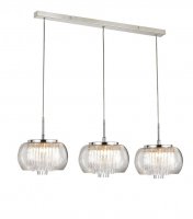 AZzardo Rego 3 line závěsné svítidlo AZ2453 metal glass G9 3x40W aluminium chrome AZzardo Rego 3 line závěsné svítidlo AZ2453 metal glass G9 3x40W aluminium chrome